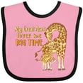 thumbnail image 3 of Inktastic My Great Aunt Loves Me Big Time Cute Giraffe Family Boys or Girls Baby Bib, 3 of 4