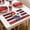 A, variant on America Patriotic Floral Placemats, 250th Anniversary Red White Blue Stripes Table Mats for 4th of July Party Decor