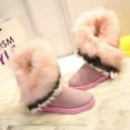 thumbnail image 4 of VoyageMartZenithTrend Women's Mid-Calf Fur Snow Boots, Winter Warm Plush Faux Fox Fur Lined Boots, Soft Cozy Slip-Resistant Cotton Shoes, Fashion Outdoor Cold Weather Booties for Women, 4 of 6