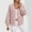 Pink, variant on Juslio Womens Sweaters Cardigans Outerwear Solid V Neck Long Sleeve Knit Brown