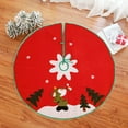 thumbnail image 4 of PRETXORVE Christmas Decorations, Christmas Tree Apron, Bottom Covering for Christmas Tree Decorations, Suitable for Christmas Tree Decoration, Christmas Family Party Festive Decoration, 4 of 5