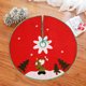 thumbnail image 4 of Falda para árbol de Navidad | Delantal redondo de 99 cm de tela no tejida con banda elástica | Decoración navideña para regalos y adornos | Cubierta inferior roja festiva para reuniones familiares, 4 of 5