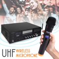thumbnail image 4 of Pyle PWMA5000BA - Home Theater Preamplifier - Pro Audio Stereo Receiver System with Multimedia Disc Player, 2CH UHF Mic/MP3/USB Reader, AM/FM Radio (3000 Watt), 4 of 8