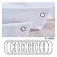 thumbnail image 5 of Soccer Pattern Waterproof Shower Curtains Luxury Heavy Fabric Bathroom Shower Curtain Blue Gray Stripe Hotel Home Dorm Bathtubs Decor Shower Curtain Machine Washable Grommet Curtain 72 x 84 Inch, 5 of 7