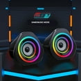 thumbnail image 4 of Atmospheric SADA Home Speaker Set Desktop PC Computer Speakers 3.5mm Wired Laptop Speakers USB Powered Sound Box with RGB Atmospheric Lights, 4 of 7