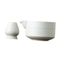 thumbnail image 4 of Juego de batidor de matcha, accesorios para la ceremonia del té, manualidades, cocina, mesa, gran regalo Blanco mate, 4 of 9