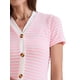 thumbnail image 5 of INSPIRAR CHIC Vestidos Midi de Punto Rayado de Manga Corta con Escote en V para Mujeres Casual de Verano S Rosa, 5 of 6