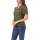 thumbnail image 4 of INSPIRAR CHIC Blusas de V Cuello para Mujeres Elegante Casual Estampado de Cereza con Solapa Notch Verano de Manga Corta S Verde Oliva, 4 of 6