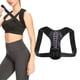 thumbnail image 5 of Corrector de postura Cinturón de apoyo para enderezamiento de espalda Cinturón elástico cómodo para hombres Mujeres Negro Púrpura L, 5 of 10