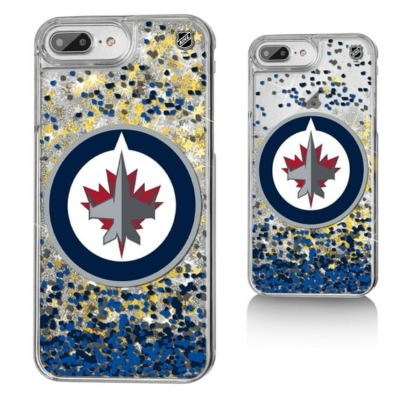 Winnipeg Jets iPhone Confetti Glitter Case