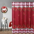 thumbnail image 1 of Haperlare Christmas Shower Curtains 72" x 72" Vintage Buffalo Plaid Bathroom Curtains Waterproof Winter Xmas Holiday Shower Curtain, Red/White, 1 of 8