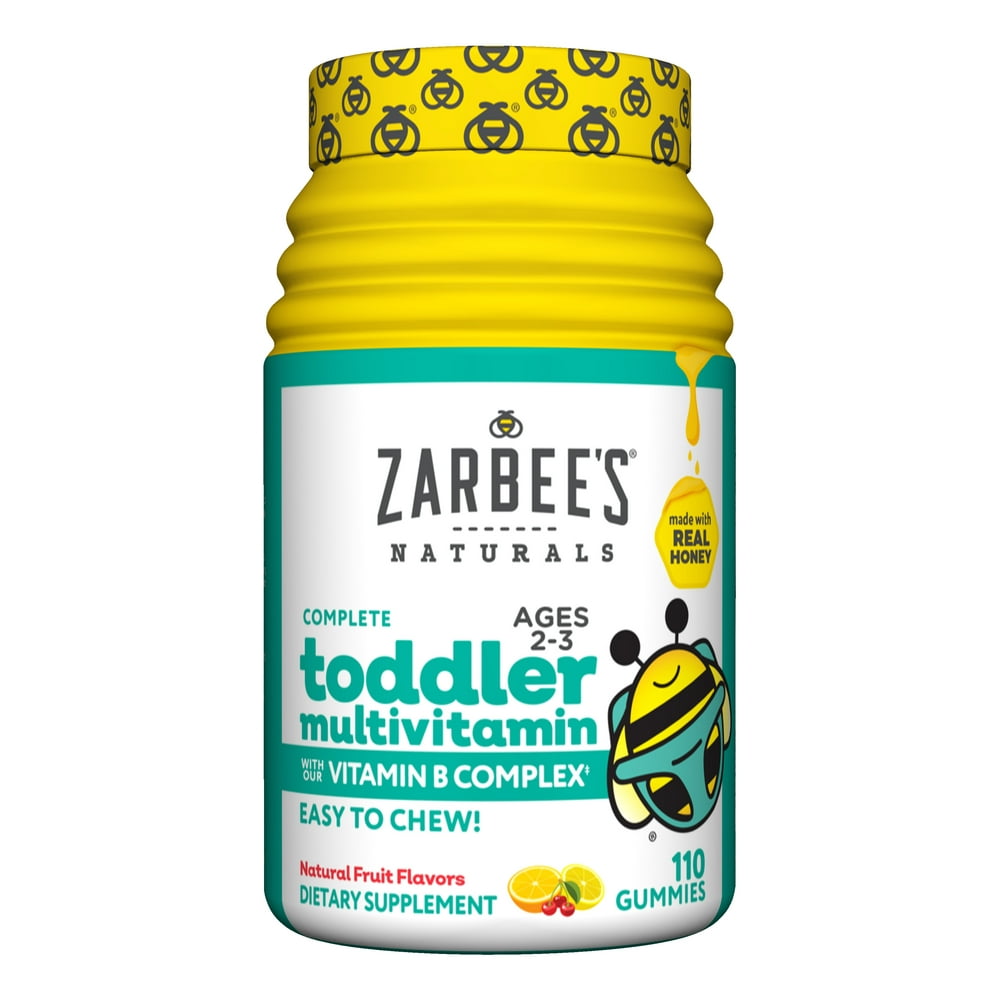 Zarbee's Naturals Complete Toddler Multivitamin, Natural Fruit Flavors