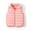 Pink, variant on WOYY Toddle Girls Puffer Vest Solid Zip Up Sleeveless Jacket for Winter Fall Outerwear