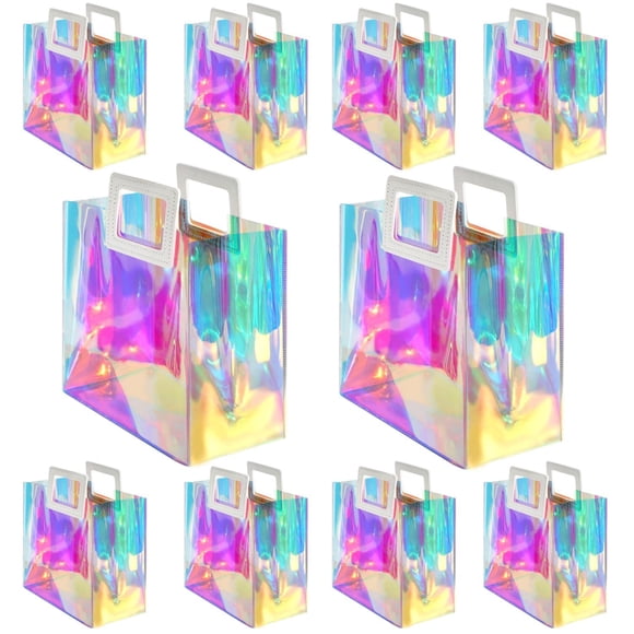 Bolsa de Regalo VUOJUR Holográfica Reutilizable 21x20x10 cm Paquete de 10