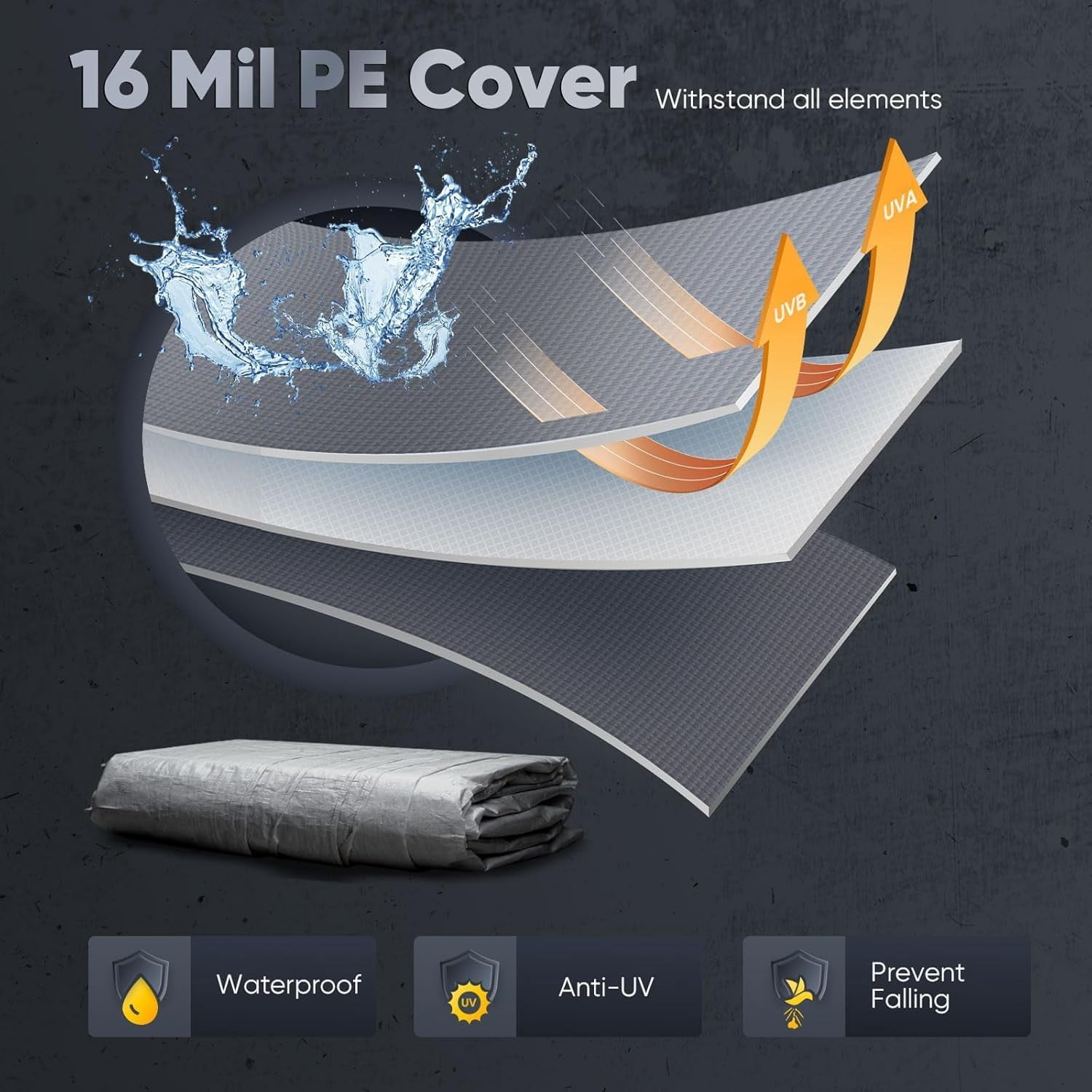 Quictent 12x20 ft Heavy Duty Carports with Side Zipper Doors & Snowproof Steel Cables & Ventilated Windows, Waterproof Storage Shelter for Outdoor Equipment, Gray
