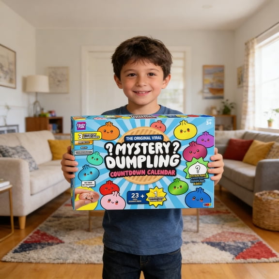 Dumpling Squishy Mystery Box Countdown Calendar, Daily Small Surprise Dumpling Set for Kids & Adults