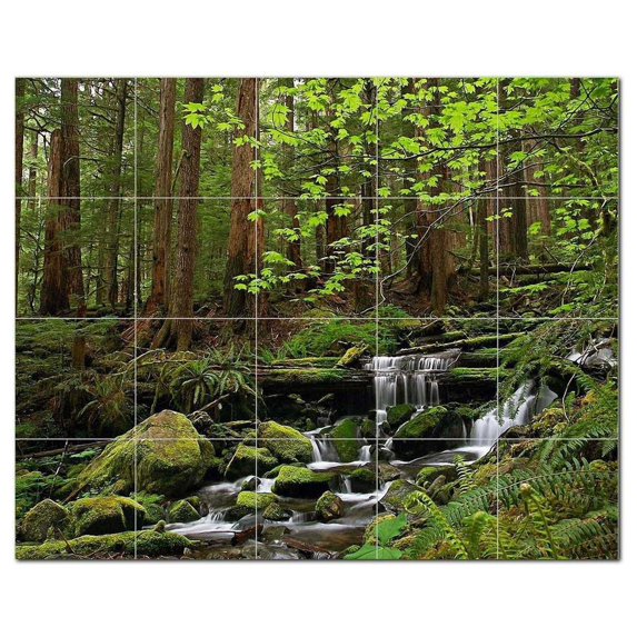 River Ceramic Tile Mural Kitchen Backsplash Bathroom Shower, 401429-S54