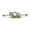 Clear, variant on Industrial Barbell Steampunk design with Opalite Stone 14g