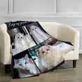 thumbnail image 4 of Personalised Plush Picture Blankets, Customised Blankets for Family and Friends Pets, Suitable for All Kinds of Anniversaries, as Souvenirs and Unique Gifts (5 Photo), 4 of 6