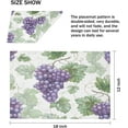 thumbnail image 2 of Placemats Set of 6 Watercolor Grapes Fabric Placemats 12x18 Inch Square Placemat for Kitchen Table Heat Resistant, Easy to Clean Table Placemats, 2 of 5