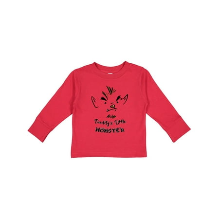 

Inktastic Halloween Baby Werewolf Daddy s Little Monster Gift Toddler Boy or Toddler Girl Long Sleeve T-Shirt