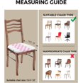 thumbnail image 3 of Dining Room Chair Seat Covers, Farmhouse Decoration Checkered Plaid Gingham Navy Blue and White Removable Stretch Chair Seat Cushion Slipcovers Protector for Holiday Party, Set of 2, 3 of 5