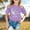 Purple, variant on HUITKMM Girls Tops Girls Summer Short Sleeve T Shirt Hanukkah Print Casual Loose Fit Round Neck Tee Top for Kids