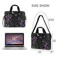 thumbnail image 3 of FORMRS 16" Laptop Bag Carrying Sleeve Case with Handle Travel Shoulder Briefcase, Gothic Floral Print, 3 of 8