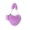 Purple, variant on Sktrjpolfis Faux Fur Heart Shaped Crossbody Bag for Women, Chain Strap Furry Purse, Fashionable Daily Clutch Bag, Multiple Colors