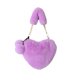 thumbnail image 2 of Bolso bandolera de piel sintética con forma de corazón para mujer | Lindo bolso de hombro mullido con correa de cadena | Bolso de mano suave y afelpado para uso diario, 2 of 6