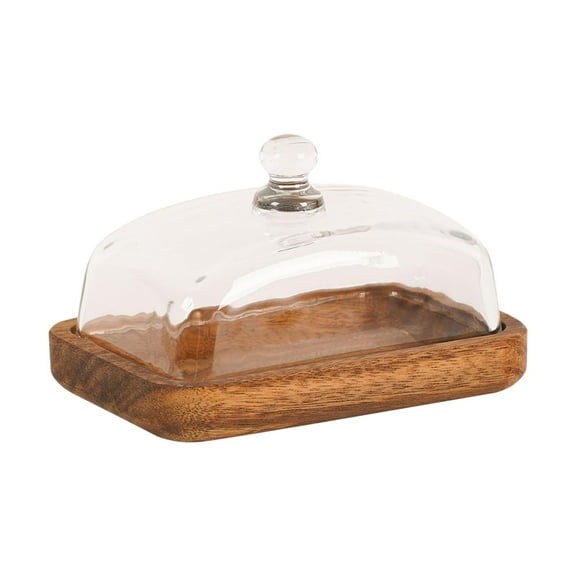 CoudarTitie Wooden Cake Stand Server Tray Dessert Storage Dessert Plate Cake Holder Tray for