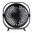 thumbnail image 2 of Mini ventilador de escritorio USB Ventilador recargable Pequeño ventilador silencioso Ventilador de mesa portátil para uso doméstico 2000mAh, 2 of 4