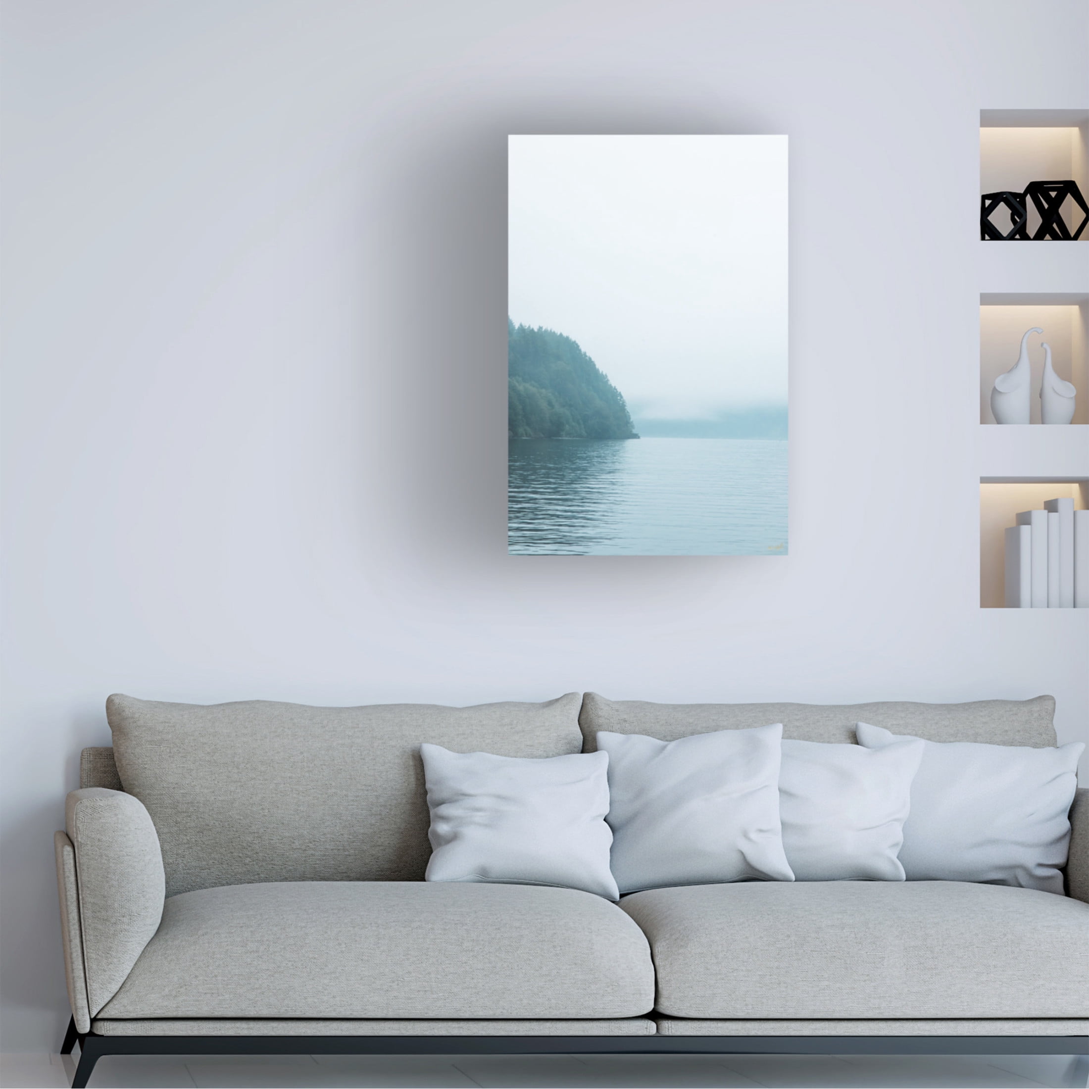 Canvas Wall Art - Life BeautifuLEE 'Puget Woods' Wall Art for Living Room, Bedroom, or Office Décor by Trademark Fine Art - 22 x 32 Inches