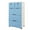Blue, variant on Blue 5 Layers Storage Cabinets 6 Drawer Plastic Dresser Storage Tower Closet Organizer W/ Wheels for Home