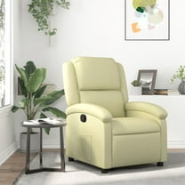 Casafoyer Recliner Chair Cream Real Leather