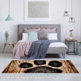 thumbnail image 5 of Paw Print Modern Polyester Area Rug - Soft and Durable Right-Angle Floor Mat for Living Room, Bedroom, Office, Easy to Clean - 5x7 Grey Rug, 5 of 6