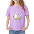 thumbnail image 2 of Bixock Toddler Girls Shirts Kids Crew Neck Graphic Tee Short Sleeve Cute T Shirts Casual Pullover Tops for Girls Summer Clothes 2-13Years, 2 of 7