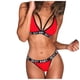 thumbnail image 1 of Gibobby Conjuntos de Lencería Pijamas Panty de noche y conjunto Lencería Mujer Sujetador Ropa de dormir Sexy Backless(Rojo, L), 1 of 5
