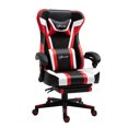 thumbnail image 1 of Vinsetto Chaise de Jeu de Course avec Oreiller de Soutien Lombaire de Massage aux Vibrations, Chaise d'Ordinateur à Dossier Haut avec Repose-Pieds, Hauteur Réglable, Rouge, 1 of 10
