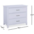 thumbnail image 3 of Dream On Me Universal 3 Drawers Chest Mid Century Modern In Lavender Ice, Model #600-LI, 3 of 4