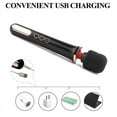 thumbnail image 4 of USB Rechargeable Massager Handheld Cordless Wand Massager with Multi Powerful Speeds & Vibrating Frequencies for Sore Neck Shoulder Back, Soothing Aching Muscles (Black), 4 of 6