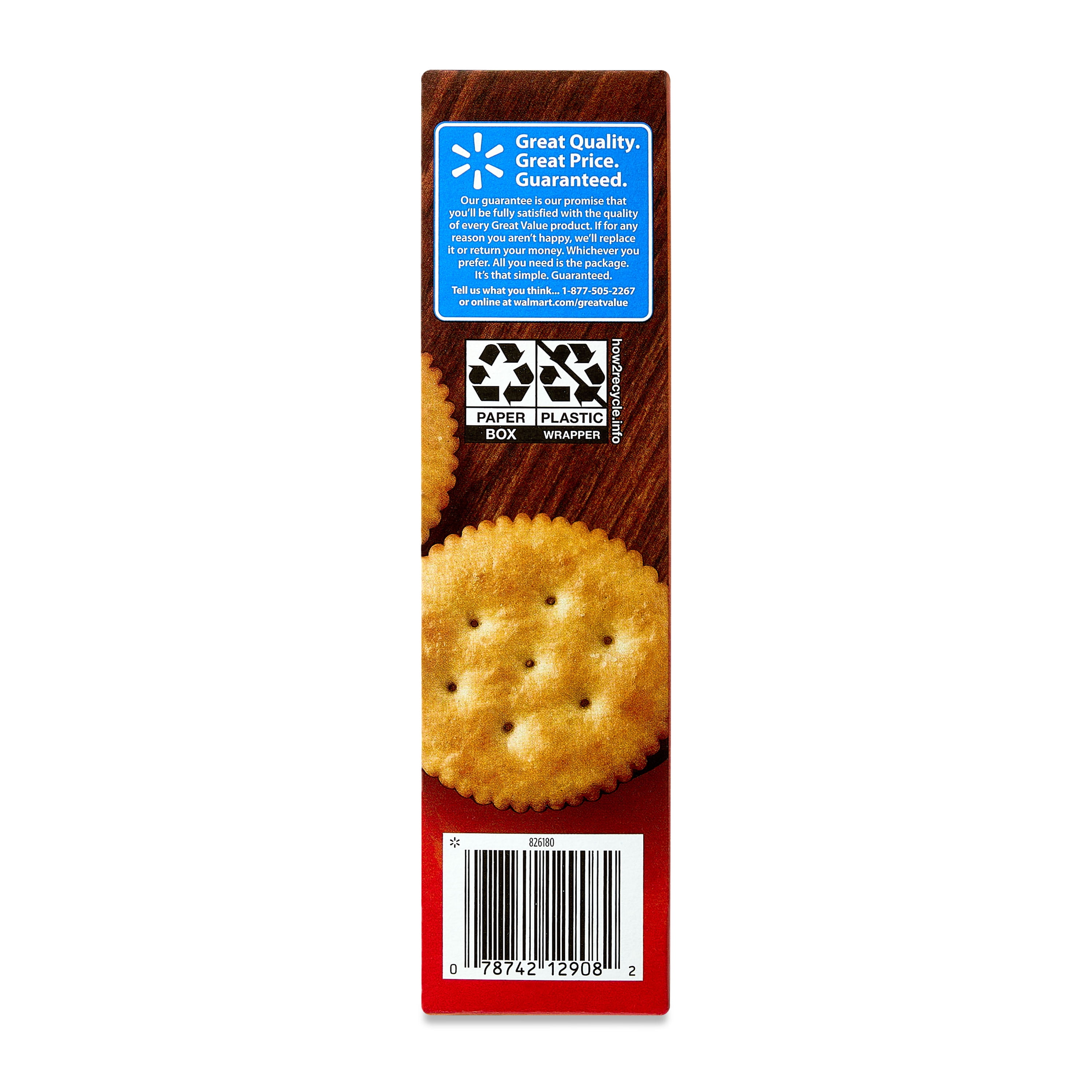 Great Value Baked Buttery Round Crackers 13.7 oz - Delicious