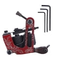 thumbnail image 1 of KEINXS Professional Alloy Tattoo Machine Coils Liner Shader Tattoo  Machine Gun Red, 1 of 8