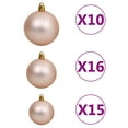 thumbnail image 7 of vidaXL Artificial Hinged Christmas Tree 300 LEDs & Ball Set 70.9", 7 of 7