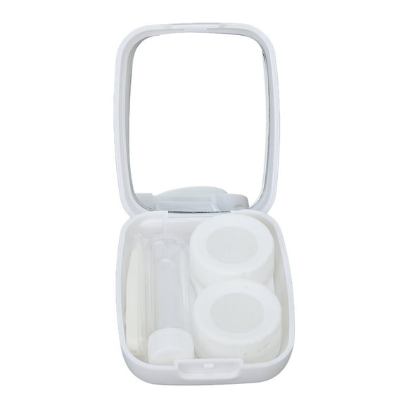 Portable Contact Lens Box Kit Cute Little Duck Portable Contact Lens Case Dustproof Contact Lens Case Travel for Woman White