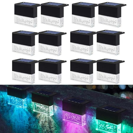 

Ledander Solar Deck Lights 12Pack Solar Step Lights Outdoor Led Fence Lighting Waterproof Solar Wall Mount Fence Lamp for Stairs Walkway Patio Garden Pool Driveway Pathway Walkway