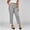 *Gray, variant on ClodeEU Women's High Waisted Straight Leg Cropped Pants with Pockets ,Stretch Casual Business Work Trousers Khaki,Women's Plus L