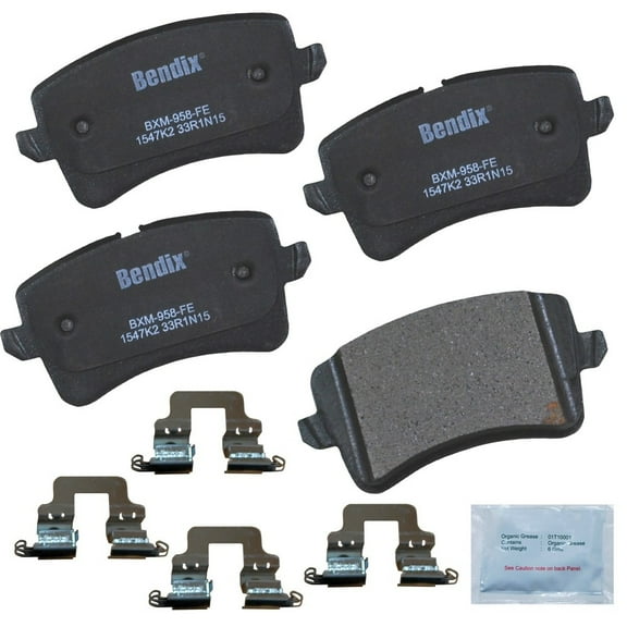 BENDIX CFM1547K2 Bendix Premium Copper Free Semi-Metallic BPR Disc Brake Pad Fits select: 2012-2018 AUDI A6