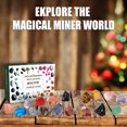 thumbnail image 5 of Juego de 24 días de Navidad de gemas, fósiles y excavaciones geominerales, calendario de adviento de minerales, caja de regalo para niños brillar  Electrónica, 5 of 5