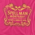 thumbnail image 2 of Chilling Adventures of Sabrina Spellman Mortuary Women's T Shirt, Hot Pink, 2X-Large, 2 of 6
